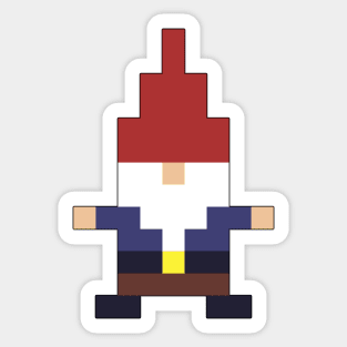 Garden Gnome Tomte Style in Pixel Sticker